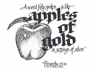 Book cover- Apples of gold