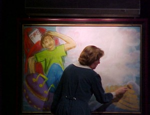 Telling a children’s story while chalk drawing