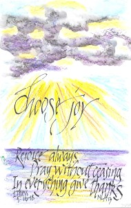 Thankfulness leads to joy