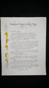 Emily's Wedding Prayer