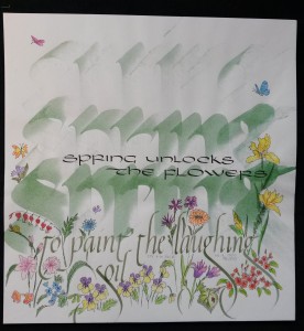 Spring unlocks the flowers 1985 & 2015 cropped