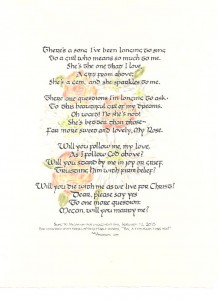 Danny Craig Engagement song 2015